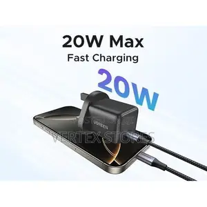 Ugreen 20w Gan Fast Charger (Uk) With 1 USB-C Port- X512
