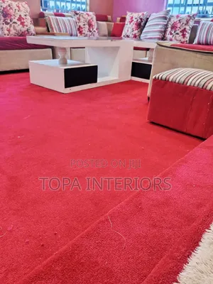 Red Living Room Wall to Wall Flooring Insulation Carpets