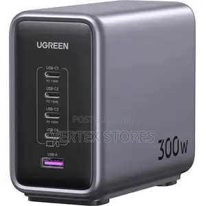 Ugreen 300w With 4*USB C 1* USB a Gan Fast Charger Uk -Cd333