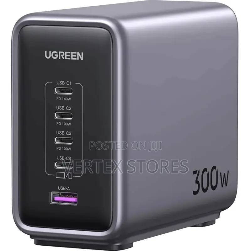 Ugreen 300w With 4*USB C 1* USB a Gan Fast Charger Uk -Cd333
