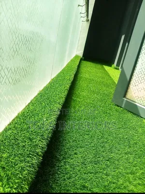 Durable Balcony Corridor Floor Outdoor Rugs Green Artificial Turf Mats