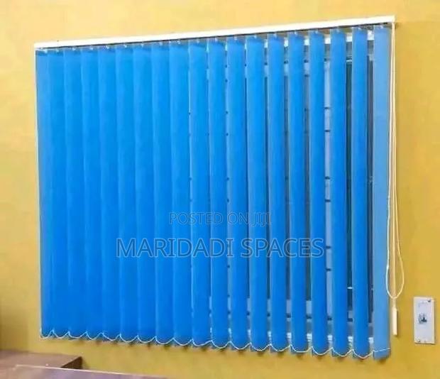 Premium and Deep Blue Vertical Blinds