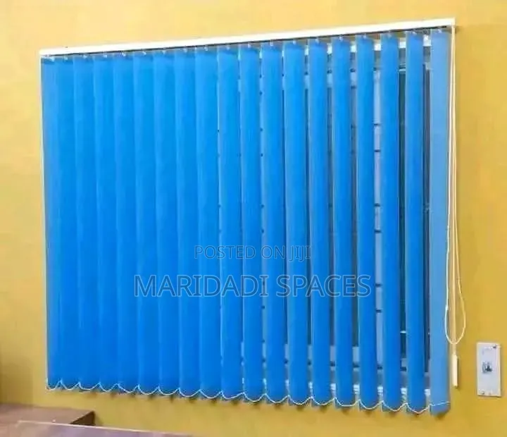 Premium and Deep Blue Vertical Blinds