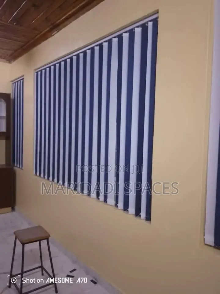 Premium and Deep Blue Vertical Blinds