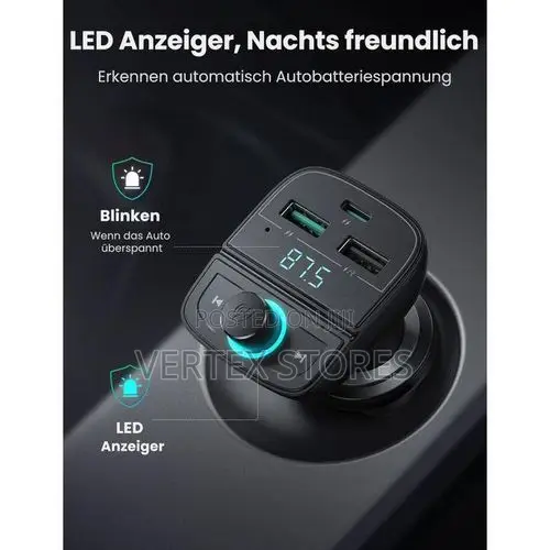 UGREEN Bluetooth Car Charger FM Transmitter 2x USB-C-CD229