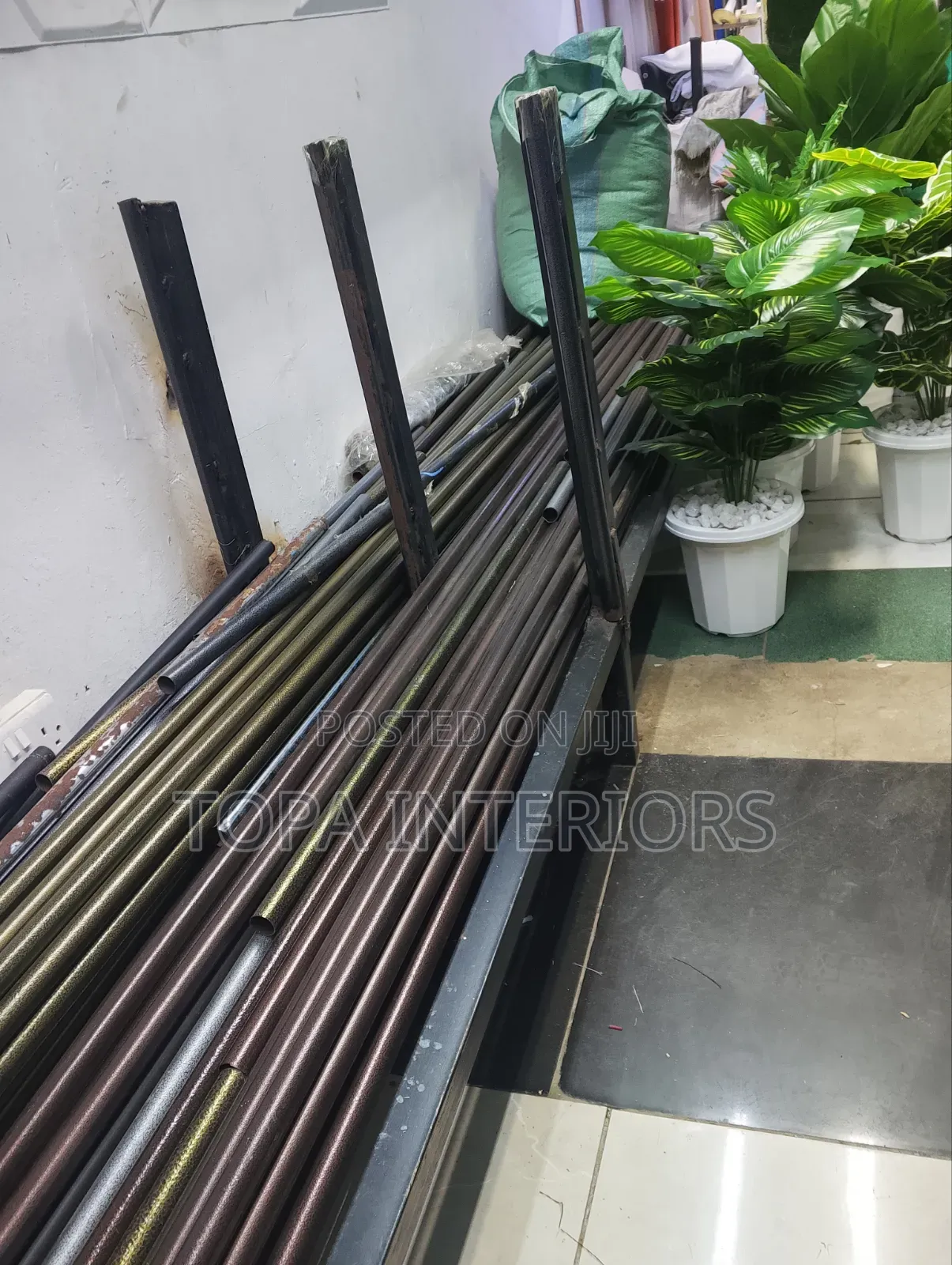 Powder Coated JUA KALI CURTAIN RODS for Windows and Doors