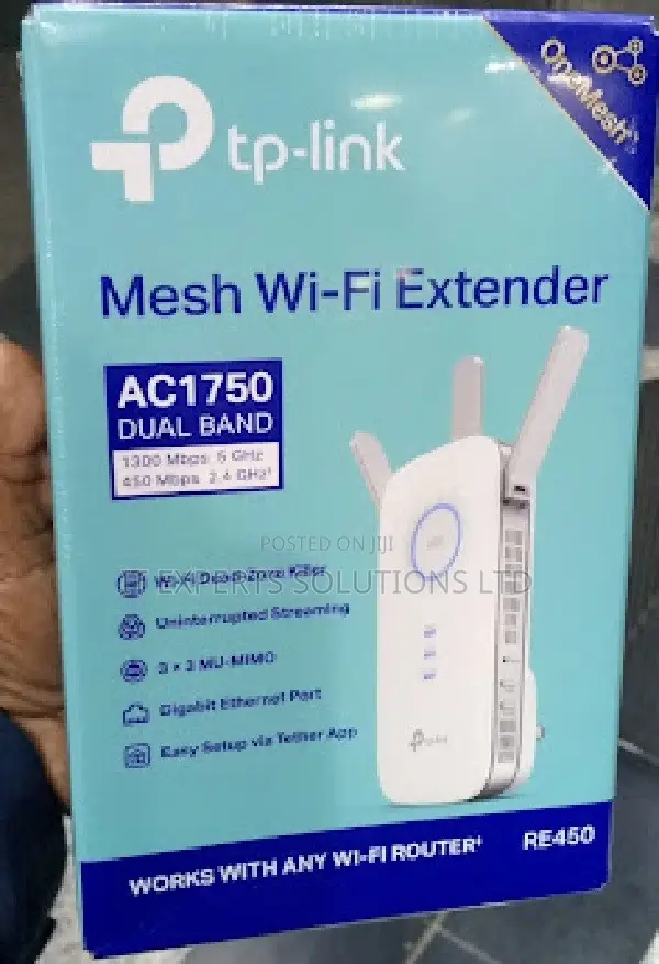 TP-Link AC1750 Mesh Wireless N Wall Plugged Range Extender - TL-RE450
