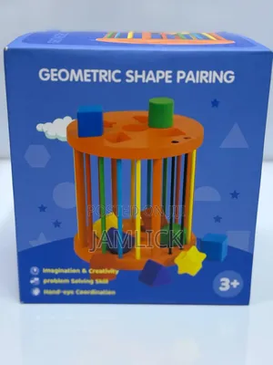 Kids Geometric Shape Pairing Matching Educational Learning Toy - Jt