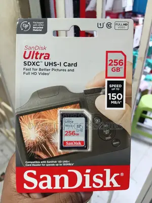 Sandisk 256GB ULTRA SDXC SD 150mb/S Sd Card.