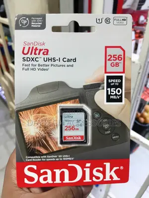Original Sandisk Ultra SD Card 256GB Memory Card Class 10 for Camera
