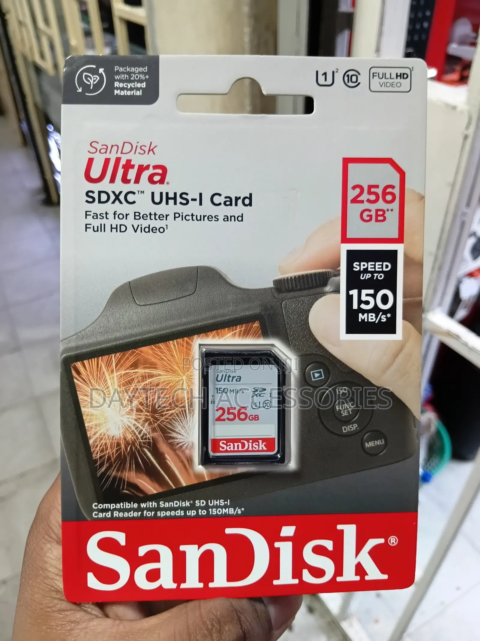 Original Sandisk Ultra SD Card 256GB Memory Card Class 10 for Camera