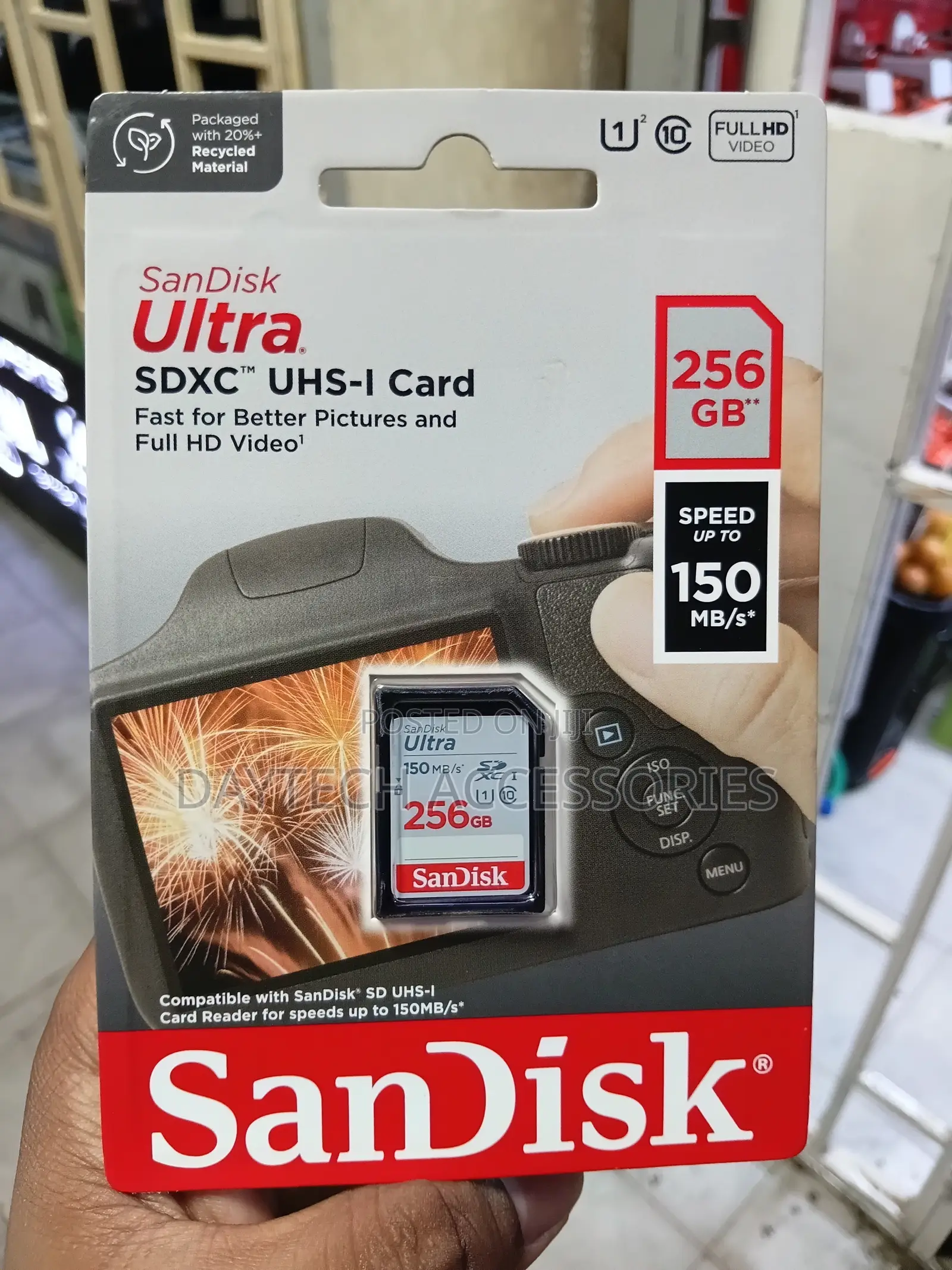 Original Sandisk Ultra SD Card 256GB Memory Card Class 10 for Camera
