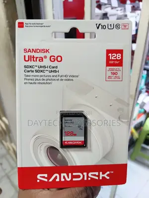 128GB SanDisk Ultra GO SDXC UHS-I Memory Card for Digital Cameras.