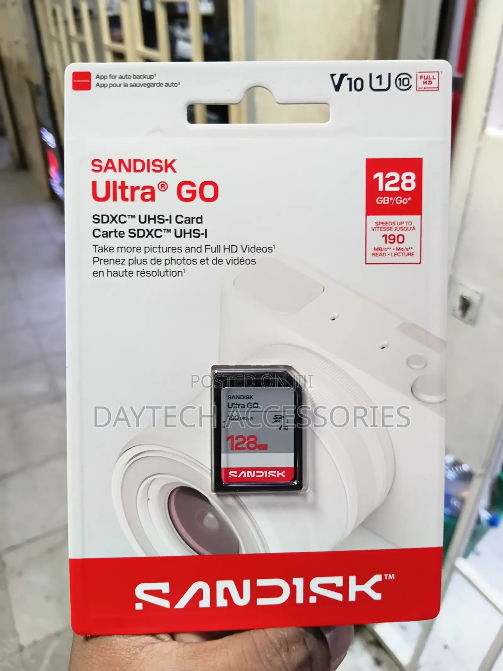 128GB SanDisk Ultra GO SDXC UHS-I Memory Card for Digital Cameras.