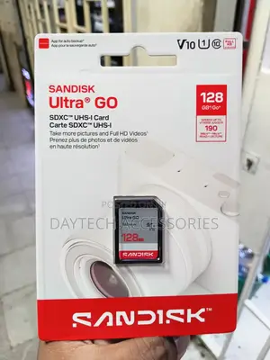 128GB SanDisk Ultra GO SDXC UHS-I Memory Card for Digital Cameras.