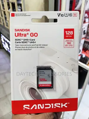 128GB SanDisk Ultra GO SDXC UHS-I Memory Card for Digital Cameras.