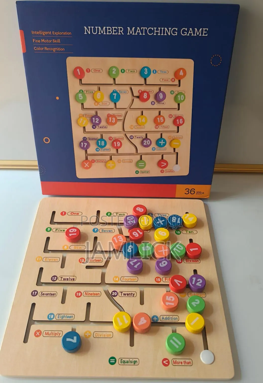 Kids Number Matching Game Educational Maths Learning Toy - Jt