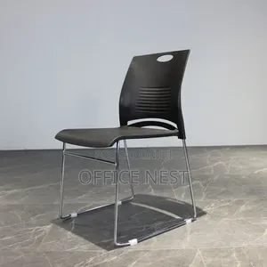 Black Office Visitor Waiting Chair