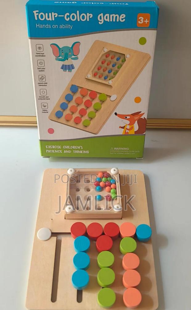 Four-Color Matching Game Educational Thinking Toy for Kids - Jt - main view