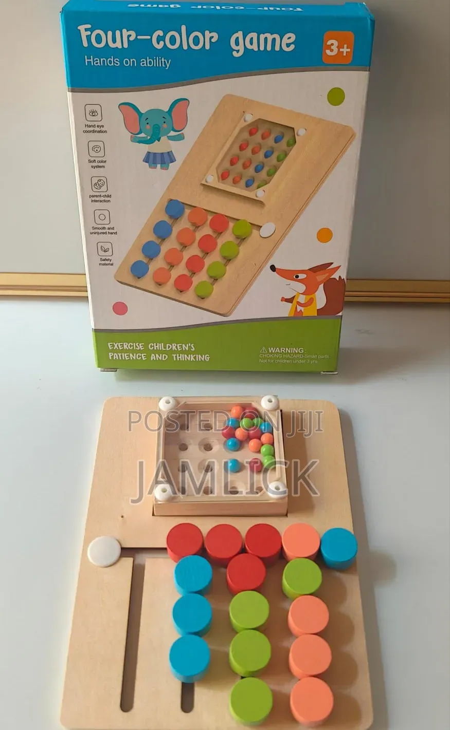 Four-Color Matching Game Educational Thinking Toy for Kids - Jt