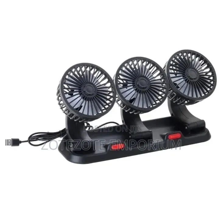 3 Head Rotatable Dashboard Fan