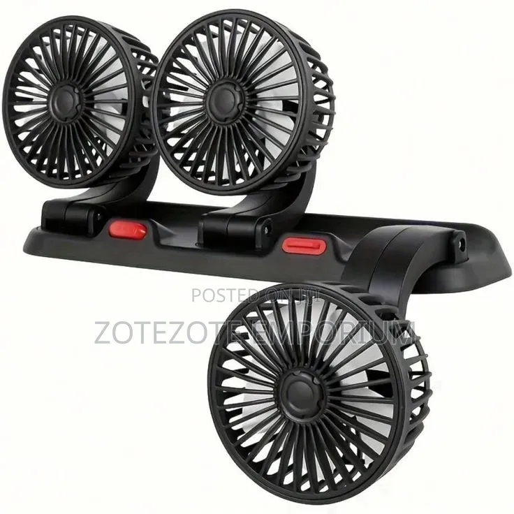 3 Head Rotatable Dashboard Fan
