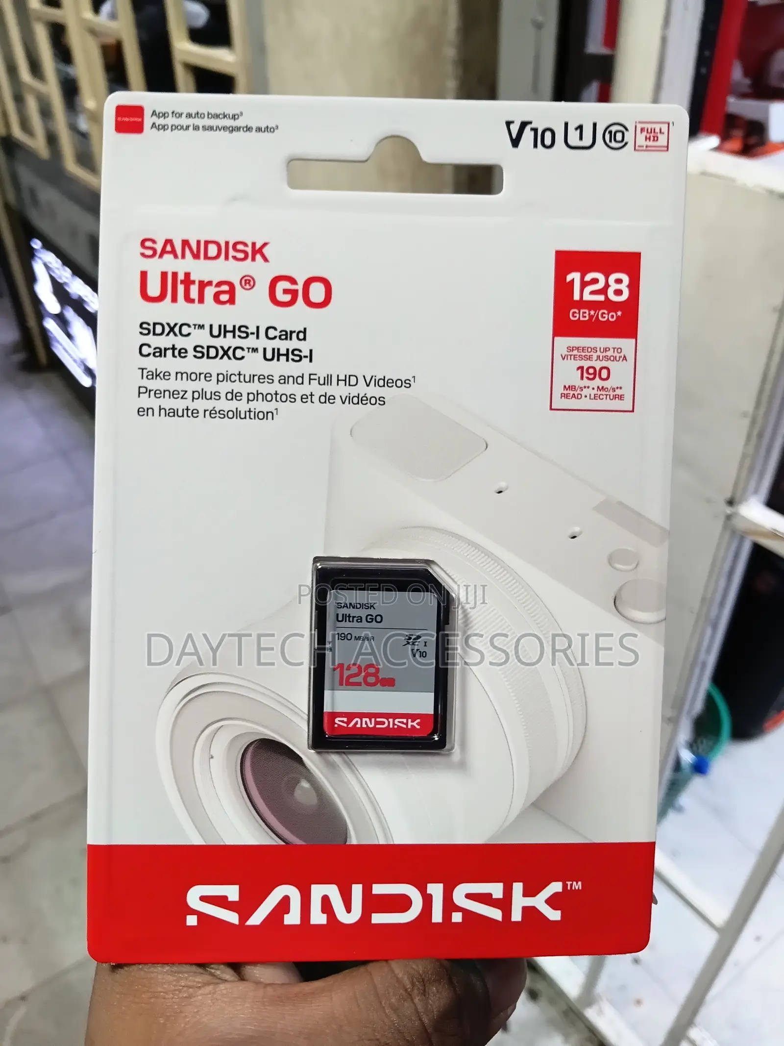 SANDISK 128GB Ultra Go SD Card UHS-I Up to 190mb/S Read Speed.