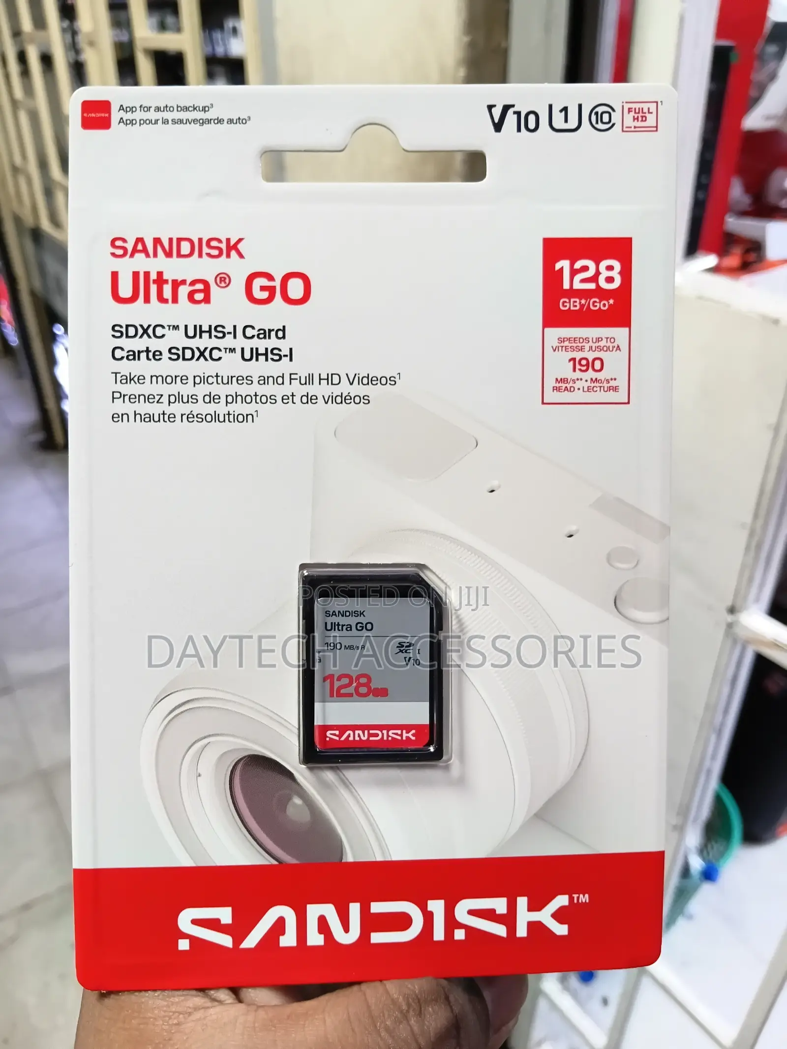 SANDISK 128GB Ultra Go SD Card UHS-I Up to 190mb/S Read Speed.