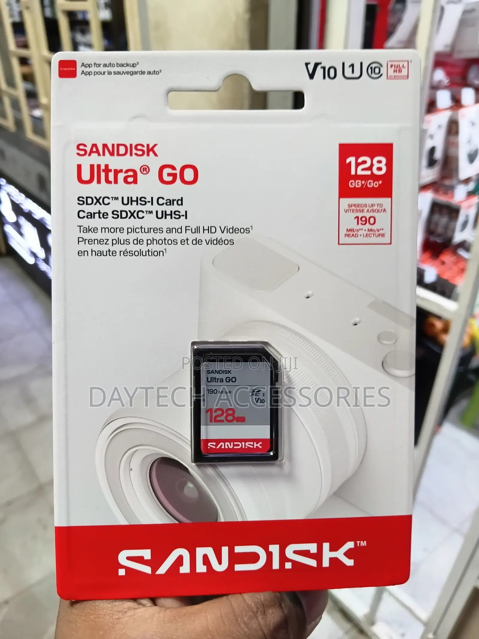 SANDISK 128GB Ultra Go SD Card UHS-I Up to 190mb/S Read Speed.