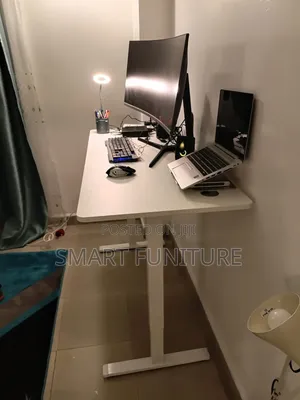 LAPTOP  MODERN DESK/metallic Frame /Adjustable Height Desk/Electric