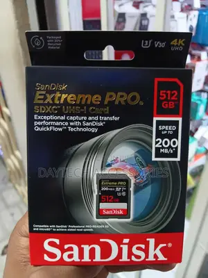 SanDisk 512GB Extreme PRO (200mb/S) UHS-I SDXC Memory Card