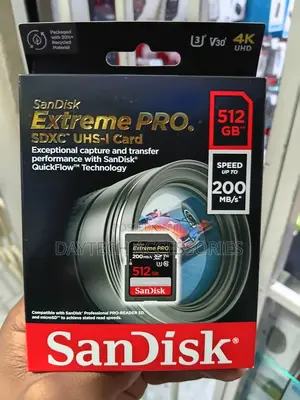 SanDisk 512GB 200mbps Extreme PRO UHS-I SDXC Memory Card