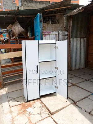 White Office Bookshelf With Doors