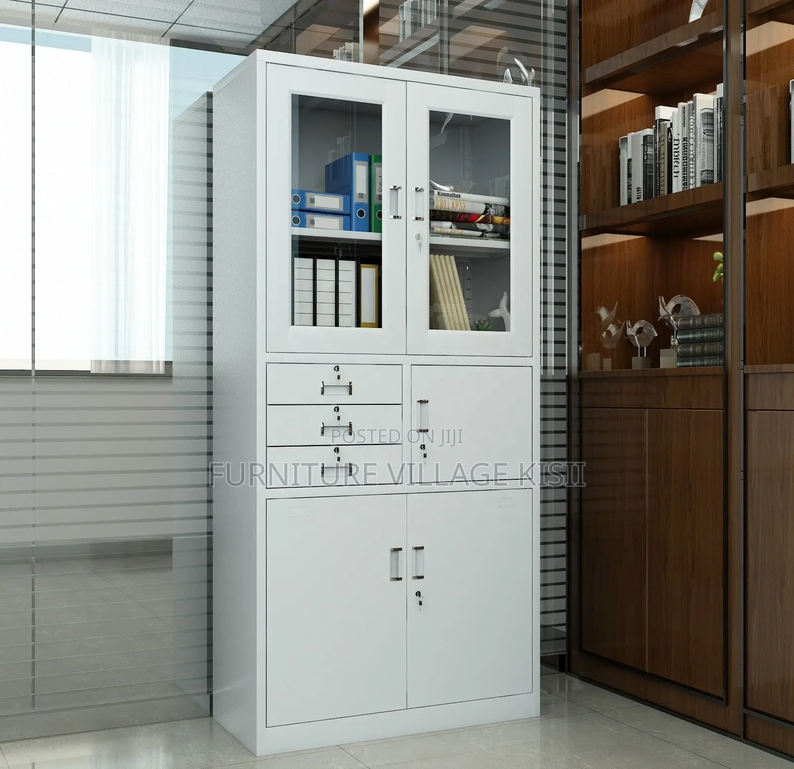 Office Cabinet;Steel Lockable Cabinet With Safe