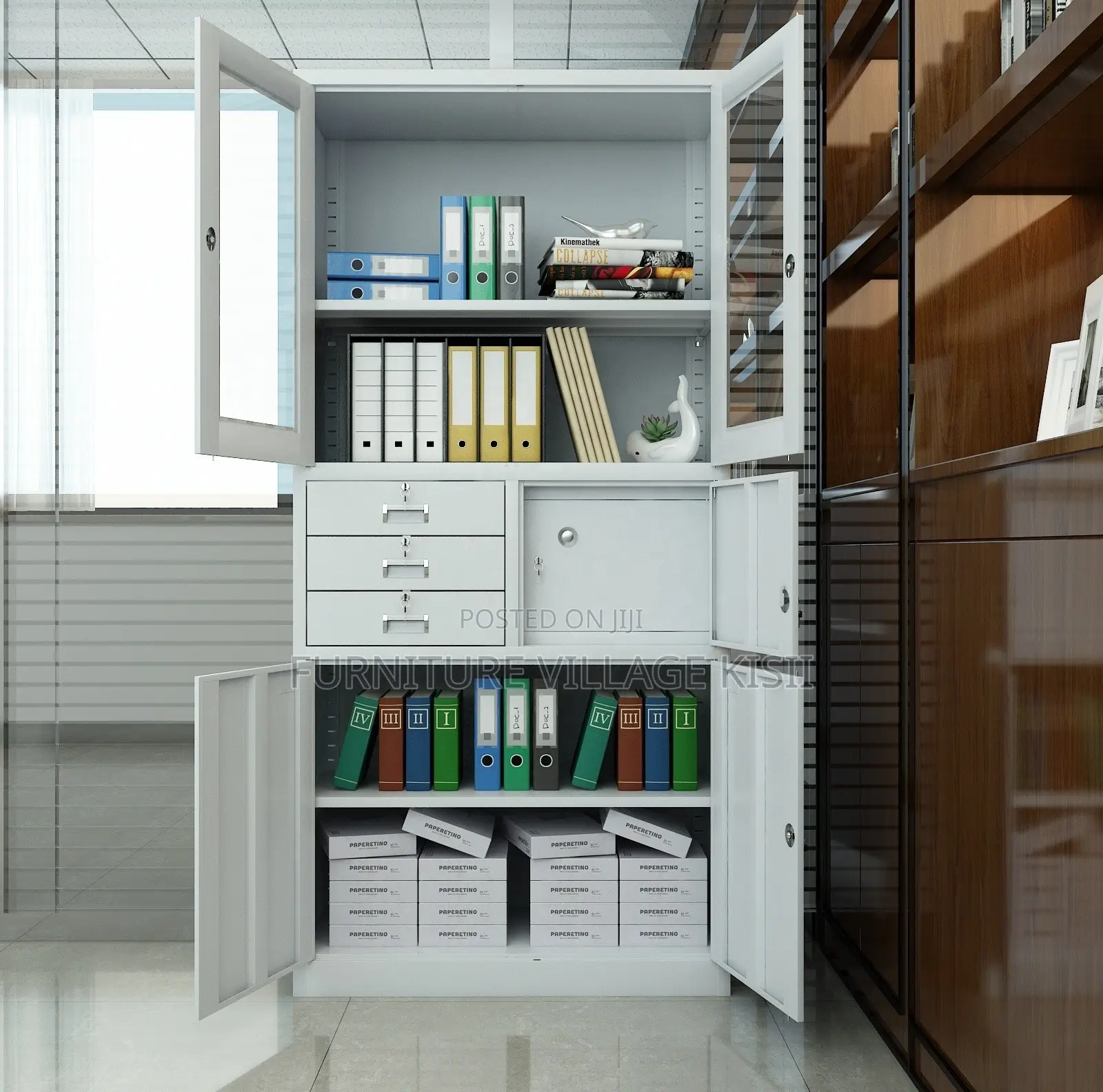 Office Cabinet;Steel Lockable Cabinet With Safe