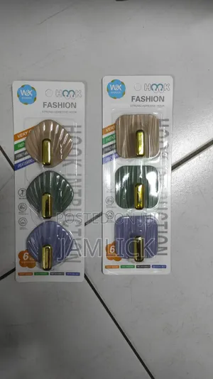 3pcs Shell Shape Wall Hooks Strong Load Bearing Rust Resistant - Hk