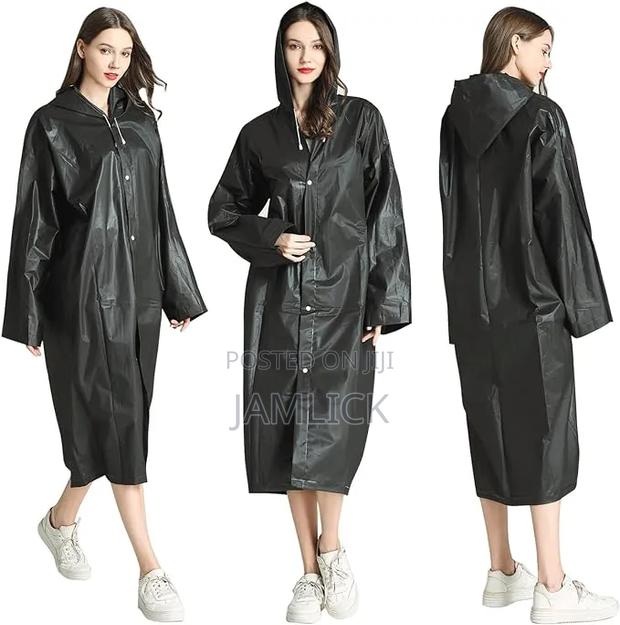 Unisex Waterproof Hooded Raincoat Lightweight Adult Rainwear - Hk