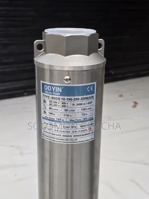 Doyin 3000 W 4 HP AC Dc 4SDS 10-190-280 Solar Submersible Water Pump