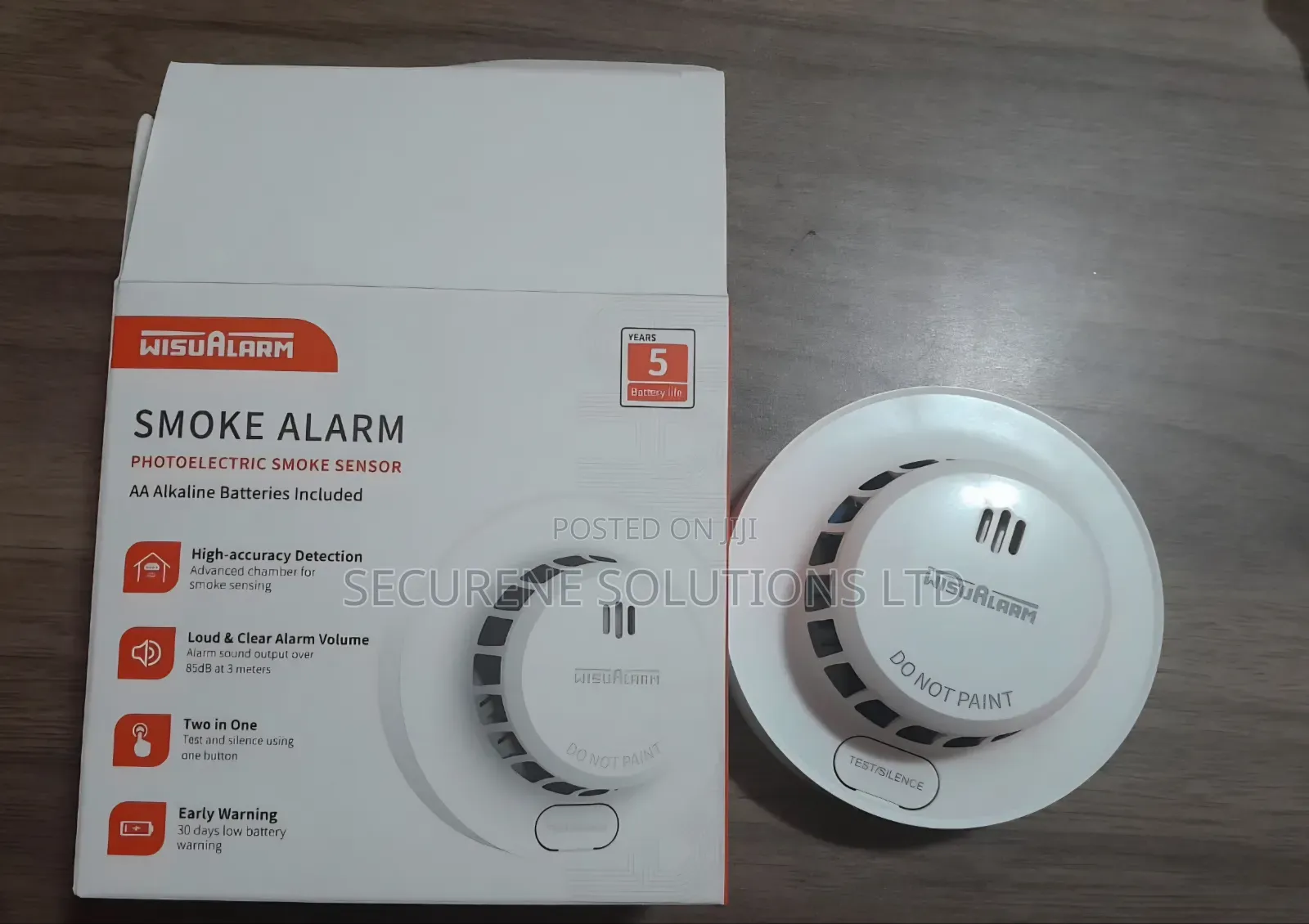 Standalone Wisualarm Photoelectric Smoke Alarm