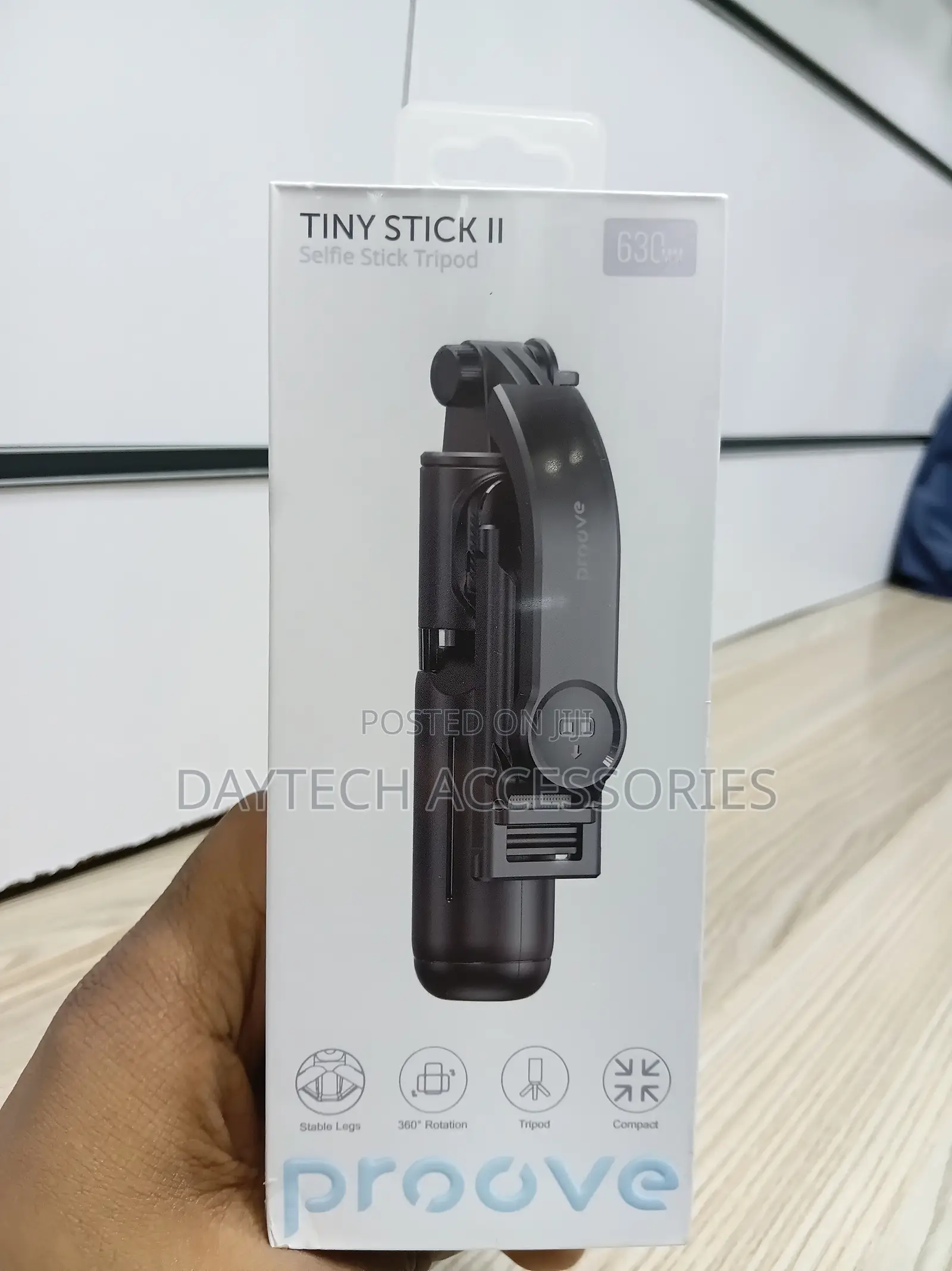Proove Tiny Stick II 2-in-1 Bluetooth Selfie Stick and Tripod Stand.