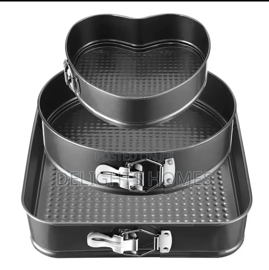 3pcs Cake Moulds/Baking Tins-Alp