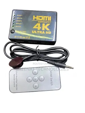 HDMI Switch 5 to 1 Ultra HD Switcher 5x1 With Remote