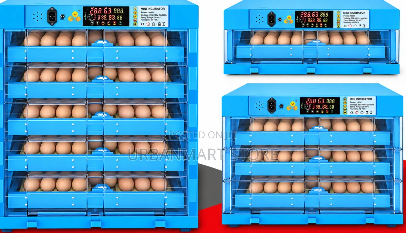 AC/DC Egg Incubator 128 Eggs Capacity, Egg Machine