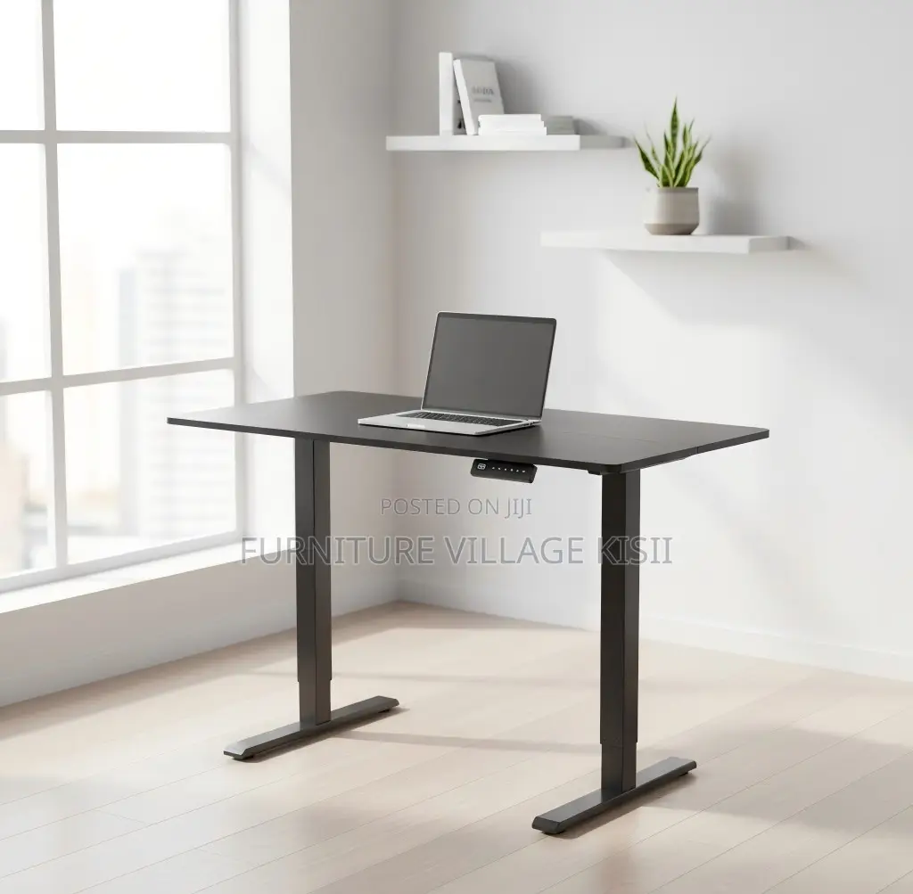 Office Furniture; 120cm Black Electric Adjustable Standing Table