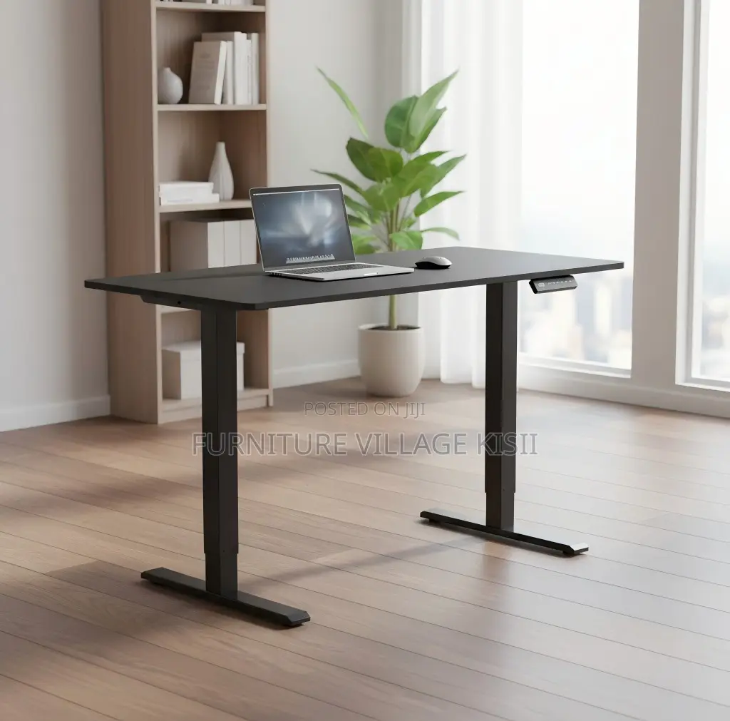 Office Furniture; 120cm Black Electric Adjustable Standing Table