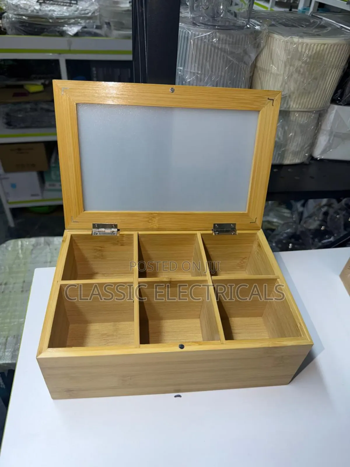 *Wooden Tea Bag Organizer