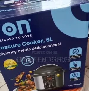 Von 6 Litre Digital Pressure Cooker With 24-Hour Timer