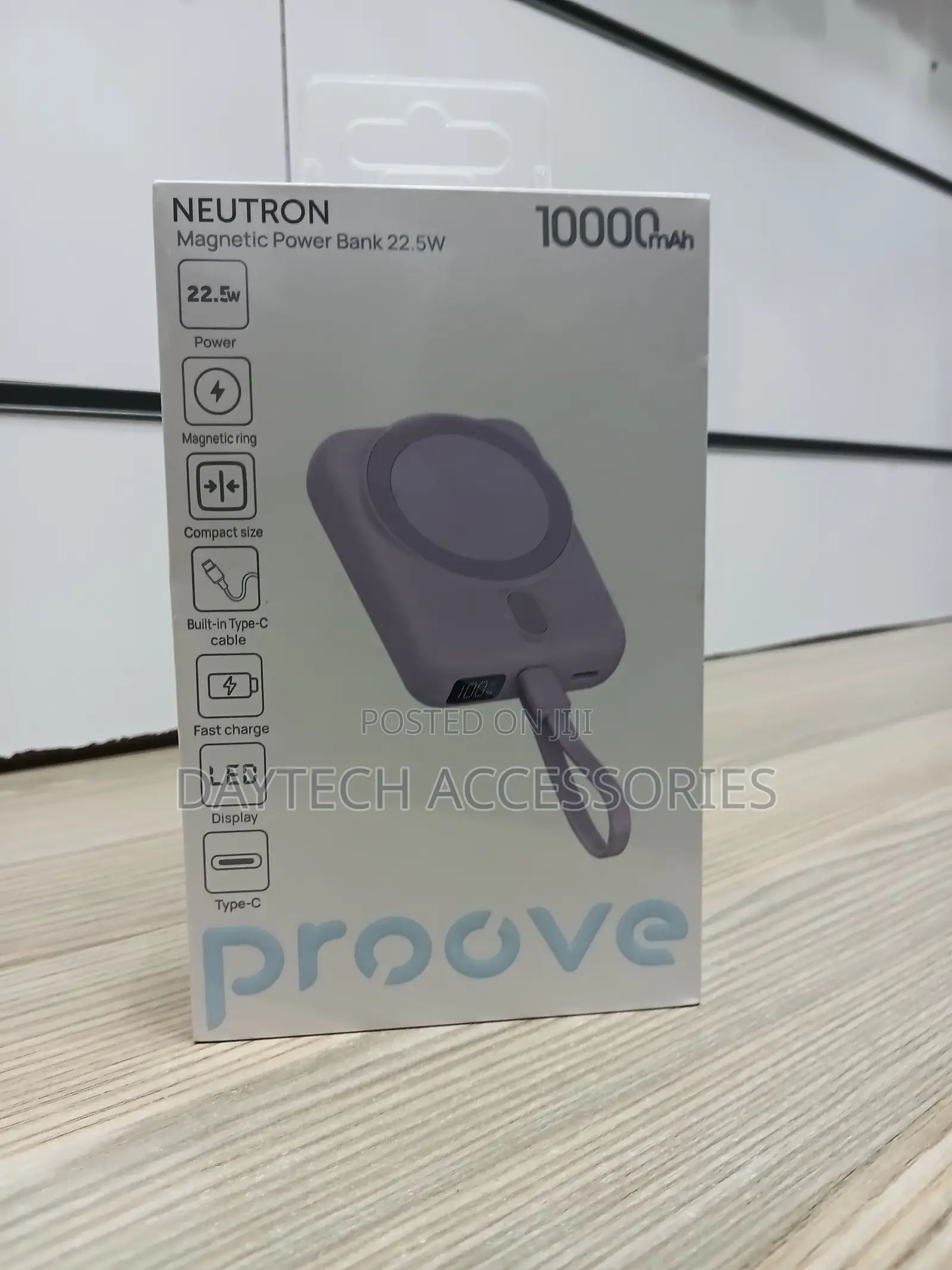 PowerBank Proove Neutron Magnetic 22.5W 10000mAh, Gray