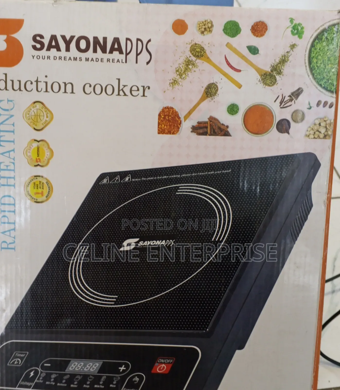 Sayona Digital Induction Cooker – Compact Electric Stove