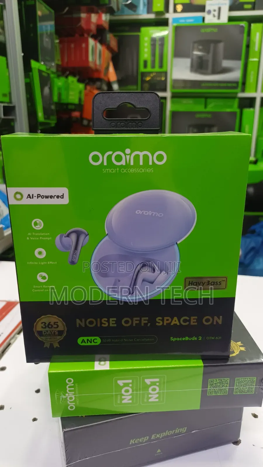Oraimo Spacebuds 2 Ai Powered OTW-631 52DB ANC